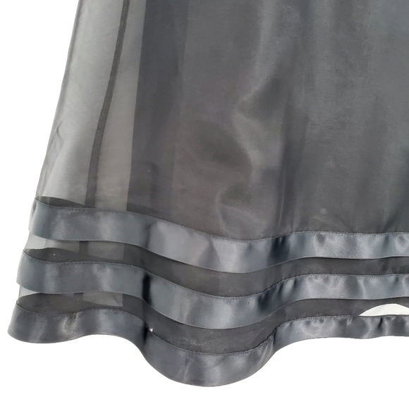 Dessy Collection Black Strapless Dress w/ a Bow - Picture 3 of 8